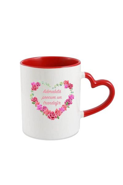 OEM Personalized mug for Valentines Day, Adorable as a rose