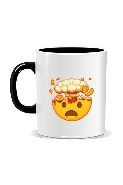 OEM Personalized mug with Emoji, One step away from burn-out