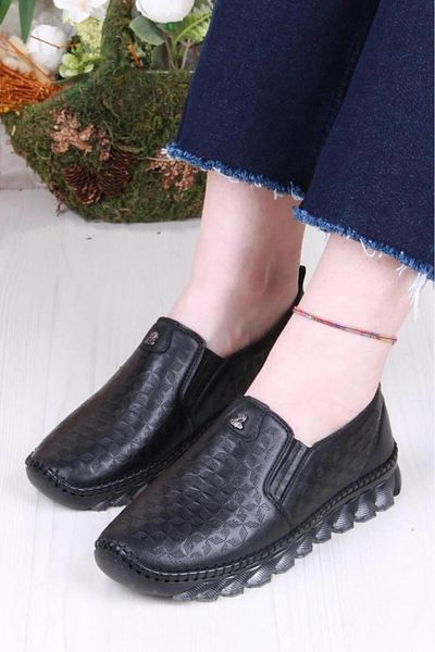 PİSAGOR Pisagor Ps-33010 Orthopedic Women's Daily Genuine Leather Shoes