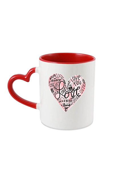 OEM Personalized mug for Valentines Day, Heart with LOVE