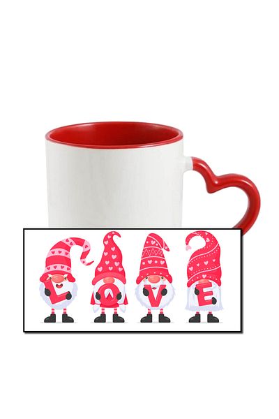 OEM Personalized mug for Valentines Day, LOVE with dwarves
