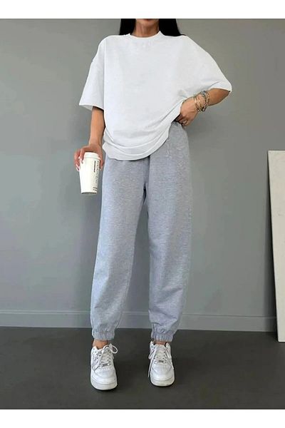 Boi WOMEN'S T-Shirt & Sweatpants Jogger Printed Tracksuit Set Combo
