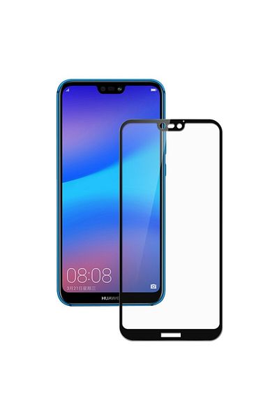 OEM Folie de sticlă pentru Huawei P20 Lite, 10D FULL GLUE, Negru