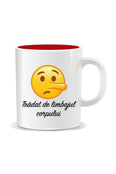 OEM Personalized Emoji Mug, Betrayed by Body Language