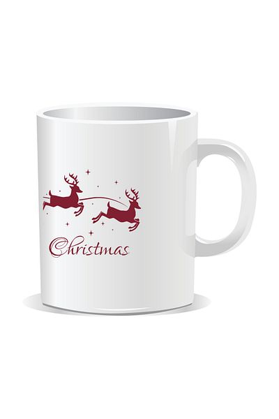 OEM Personalized Christmas mug, Merry Christmas - White interior