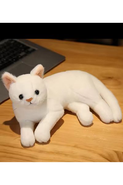 Charmer princesses Plush Cat Sitting Cat Plush Toy Sleeping Companion Cat Real Cat Feeling Imported 30cm Cat