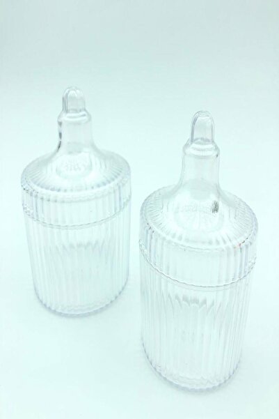 Genel Markalar 1 Adet Yuvarlak Mika Kutu – Çok Amaçlı Şekerlik & Mumluk