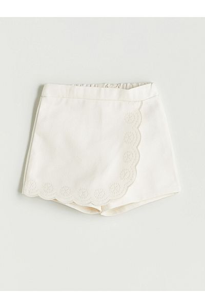 LC Waikiki Lcw Kids Buy Elastic Embroidered Girl's Shorts Skirt