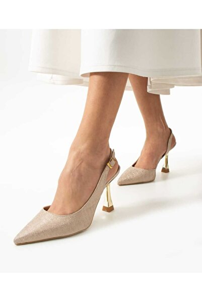 AYDOĞDU by ünal Silvery Women's Heel Shoes Mirror Heel