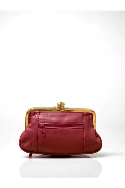 FHD BAGS Women's Leather Coin and Paper Money Wallet with 6 Compartments Lined and Zipper