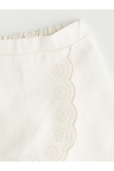 LC Waikiki Lcw Kids Buy Elastic Embroidered Girl's Shorts Skirt