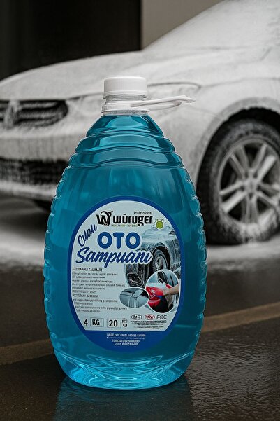 Würuger 4 Kg pH Notr Extra Köpüklü Cilalı Oto Şampuanı