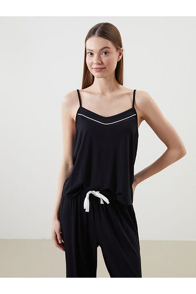LC Waikiki Σετ γυναικείες πιτζάμες New Season Heart Collar - S5I620Z8