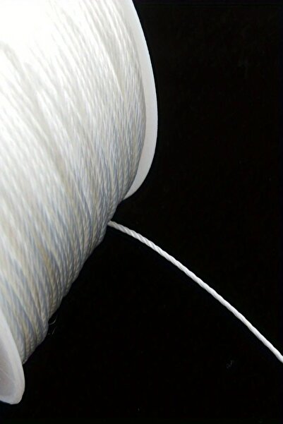 Massaltay حبل باراشوت أبيض بطول 50 مترًا - متين ومتعدد الأغراض