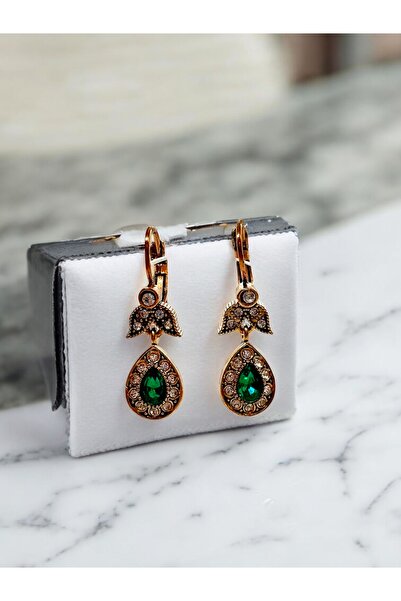 FUYA JEWELLERY Zirkon Taş Detaylı Kristal Damla Küpe