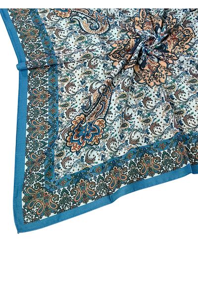 mim eşarp Eșarfă din bumbac Prime cu model etnic 90x90 cm