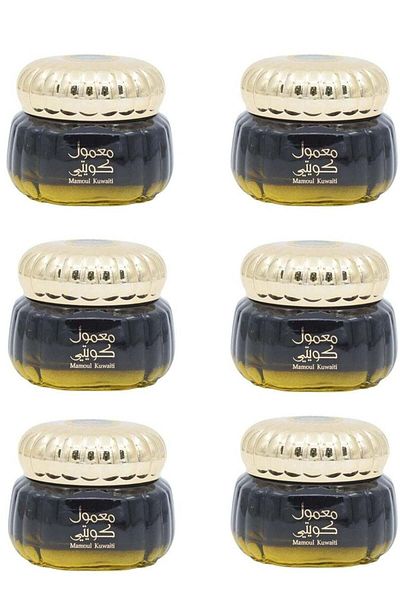 ALMAS PERFUMES Kuwaiti Incense 60 grams, Pack of 6 Pieces