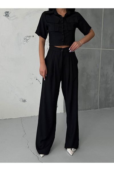 Lotus Linen Shirt-Pants Trend Two Piece Set