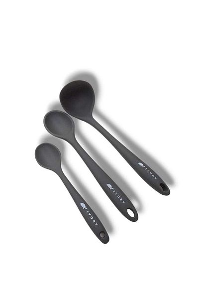cephome güvenilir alışverişin adresi Set of 3 silicone 1 scoop 1 spoon (27.5cm) 1 spoon (20 cm)
