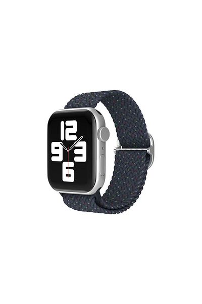 CepteToptan Apple Watch 38mm Star Cord - Spotted Navy Blue