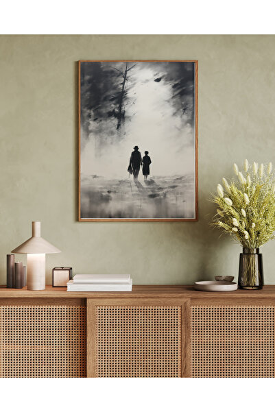 woodhomeworks Tek Parça Salon Ofis Dekor Tablo Ttk