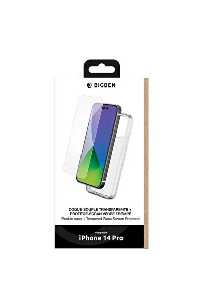 Bigben Pachet Folie De Sticla+ Husa De Silicon pentru Apple iPhone 14 Pro