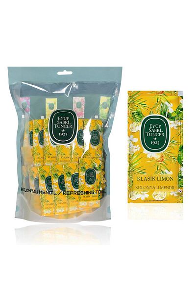 Eyüp Sabri Tuncer EYÜP SABRİ TUNCER Classic Lemon Scent Wet Wipe Refreshment Towel, Pack of 150