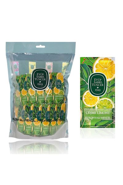 Eyüp Sabri Tuncer EYÜP SABRİ TUNCER 150 Individually Wrapped Cesme Lemon Refreshing Hand Wipes