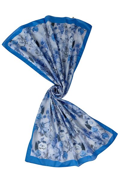 mim eşarp Șal din Voal Imperial 75x190 cm - Motiv Floral