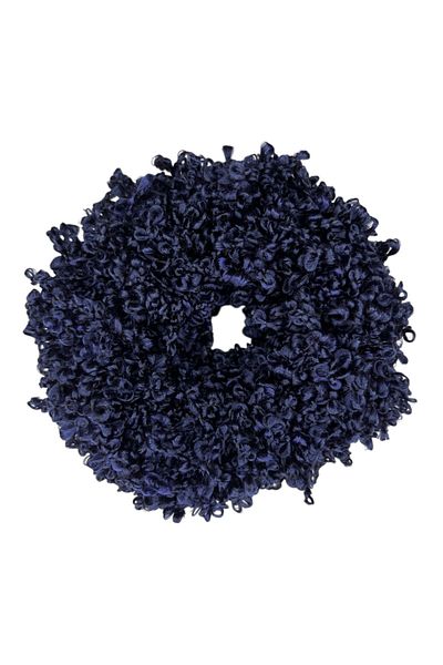 Loggia Navy Blue Arabian Hair Bun Buckle Drawstring Plump Elastic Hijab Women's Accessory Buckle