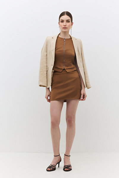No Matter What Mini Straight Cut Woven Shorts Skirt