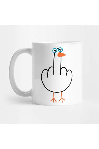 Pixxa Goose Middle Finger Mug Cup