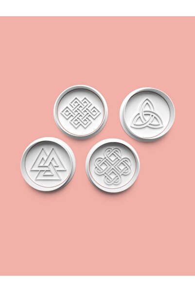 AKTASTORE مجموعة من 4 قوالب للكعك وقوالب عجينة السكر من كيلت نوت