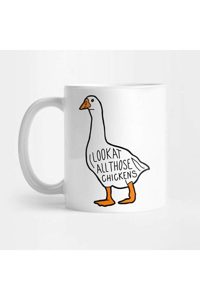 Pixxa Look at All Those Chickens - Duck Mug