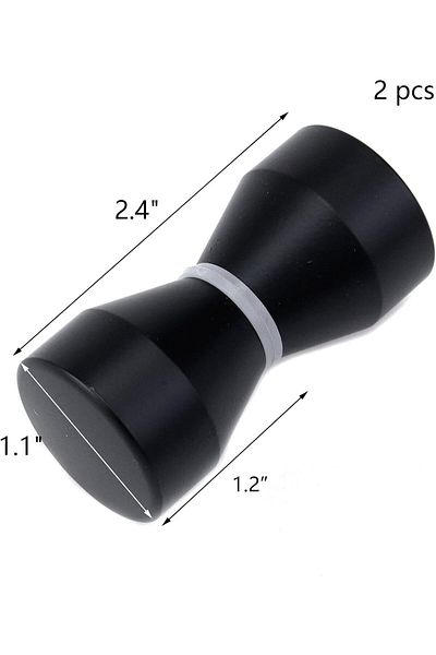 Generic Black Bathroom Pull Knob, Back to Back Shower Door Handle, Diameter 1.1 Inch Shower Glass Door Knob,