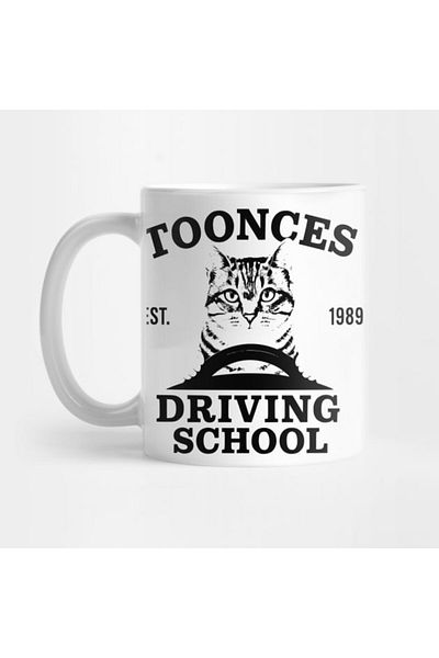 Pixxa Cat Driving School Mug