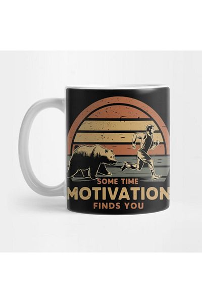 Pixxa Sometimes Motivation Finds You Mug