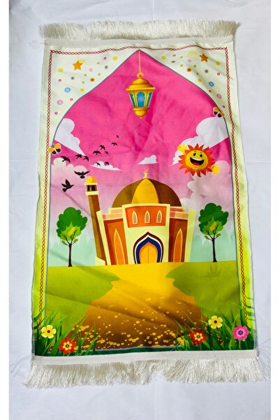 Muensu سجادة صلاة للأطفال بطباعة رقمية، سجادة صلاة، سجادة عبادة، سجادة صلاة ل...