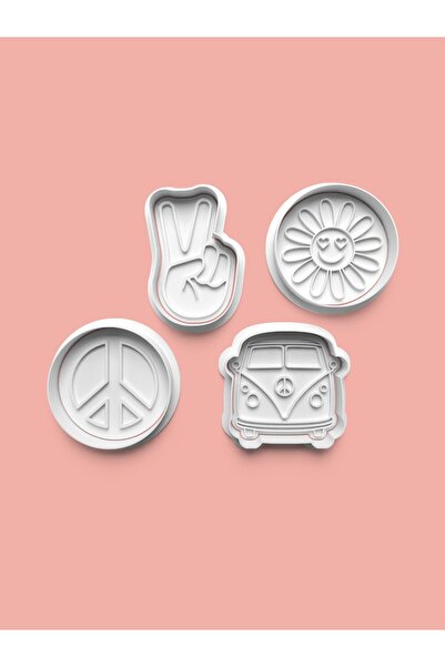 AKTASTORE Victory Theme Cookie Mold and Sugar Dough Mold Set of 4 0281-Set