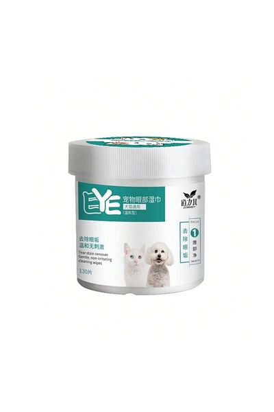 YEGBONG Șervețele umede pentru ochi potrivite pentru animale de companie, câini, pisici, 130 bucăți, The Casius