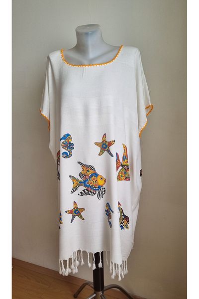Milenam Authentic Pattern Pareo Tunic Bamboo Fabric