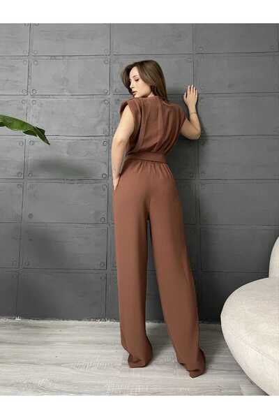 Butik Merrline Women's Premium Padded Crepe Jumpsuit