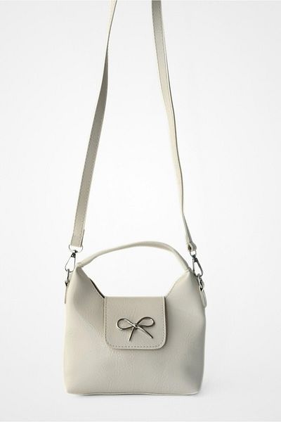 Yuka Atelier Linda Bow Detailed Cross Strap Mini Handbag