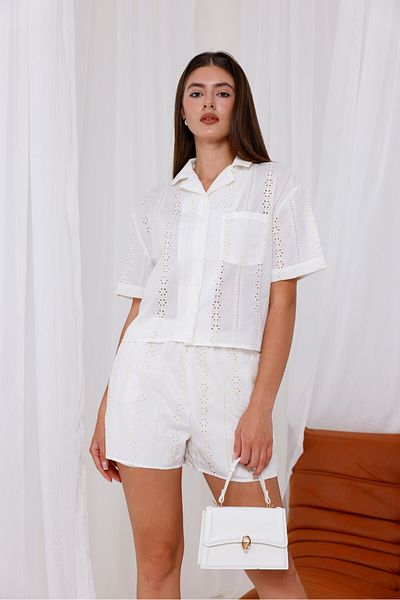 Pulli Collection Καλοκαιρινό κοστούμι με επένδυση Fisto – Ecru