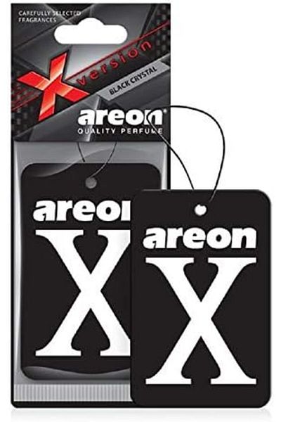 Areon X XV02 Hanging Best Car Air Freshener Black Crystal Scent, Paper Hanging Ornaments, Long Lasti