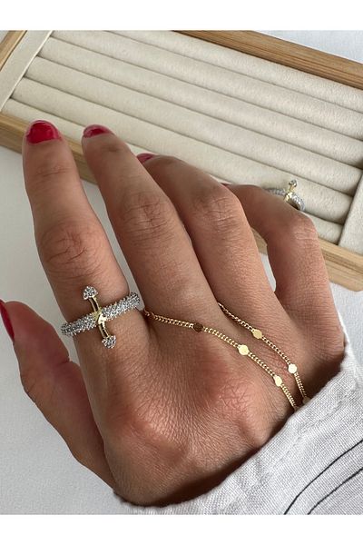 ringbox Zircon Stone Brand Model Arrow Ring