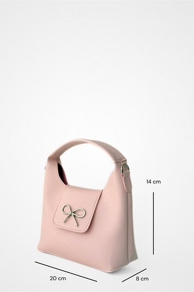Yuka Atelier Linda Bow Detailed Cross Strap Mini Handbag