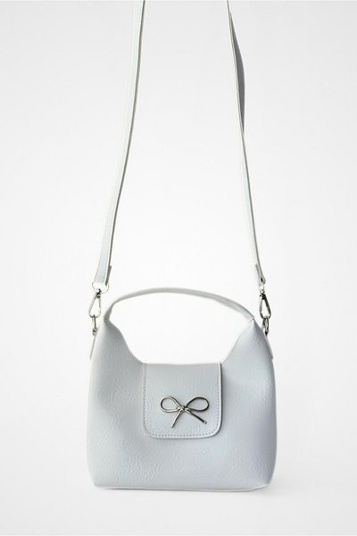 Yuka Atelier Linda Bow Detailed Cross Strap Mini Handbag