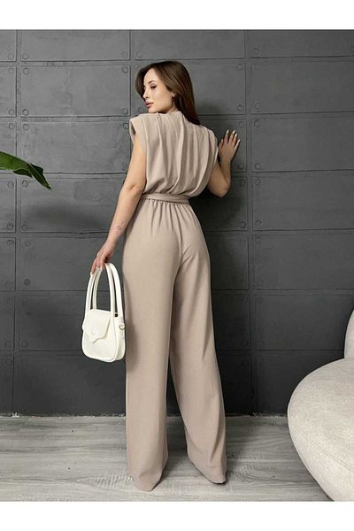 Butik Merrline Women's Premium Padded Crepe Jumpsuit