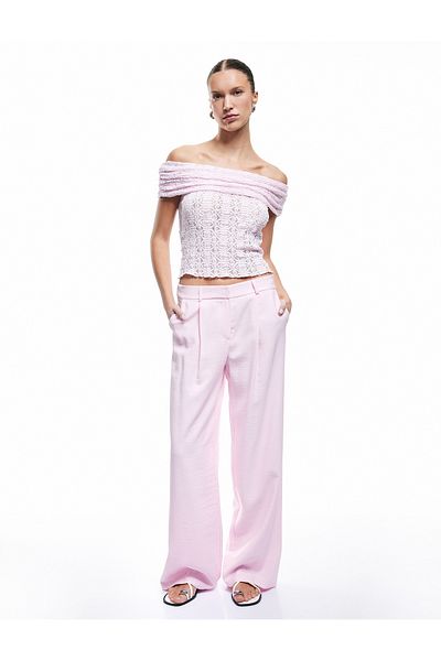 Koton New Season Semi-Transparent Sleeveless Slim Fit Madonna Collar Lace Blouse
